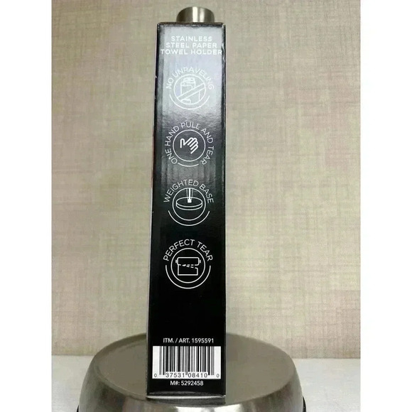 Sabatier Stainless Steel Paper Towel Holder - Picture 2 of 5